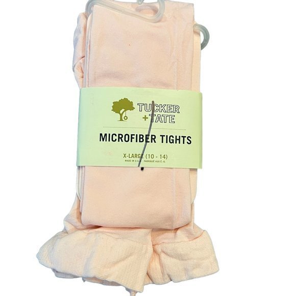 4/$30🌿NWT TUCKER + TATE Kids 'So Fine' Microfiber Tights in Pink English(10-14) - Picture 4 of 4
